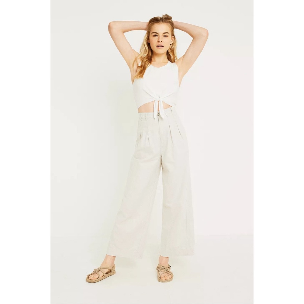 Free People River Winds Pleated Trousers